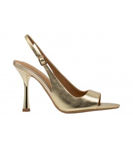 CHICONIC slingback open toe 242.01.26P.GLD ECO PLATINO