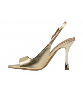 CHICONIC slingback open toe 242.01.26P.GLD ECO PLATINO