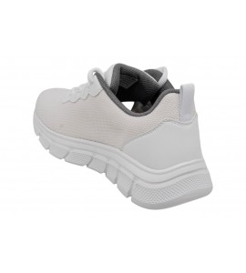 Skechers uomo BOBS Sport B Flex - Icy Edge 118109 white