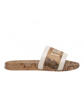 ALVIERO MARTINI SLIDE 2499/1904/X013 WHITE/BEIGE GEO