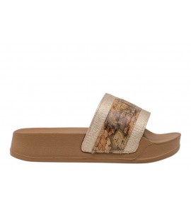 ALVIERO MARTINI SLIDE 2504/0513/X124 PLATINUM/BEIGE