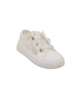 MAYORAL bambina 45725/010 SNEAKERS TRAFORATA BIANCO