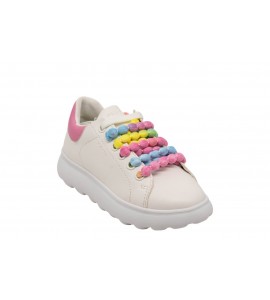 GEOX J bambina PUFFYPOP J55MRA000BCC0406 WHITE/PINK