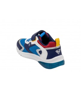 GEOX J BAMBINO CIBERDRON J65LLB01454C4320 LT BLUE/RED