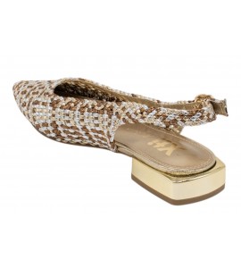 XTI donna slingback 143938 Z. TEX ORO