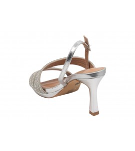 KHARISMA sandalo elegante 2601 STRASS ARGENTO