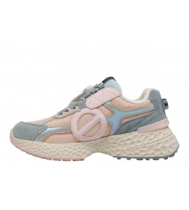 NO NAME DONNA 01SNCR KNIT DM CARTER PINK/SKY/PINK