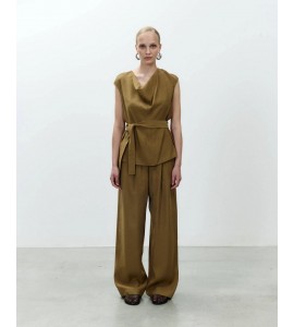 ALYSI 116229/P6045 BLUSA CON FUSCIACCA OLIO