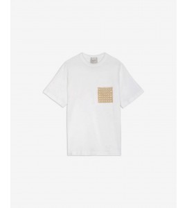 ALYSI 116427/P6055 T-SHIRT C/APPL TASCA LATTE