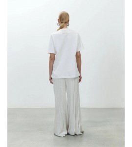 ALYSI 116427/P6055 T-SHIRT C/APPL TASCA LATTE