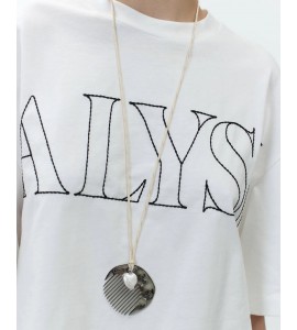 ALYSI 116408/P6055 T-SHIRT CON NODO LATTE