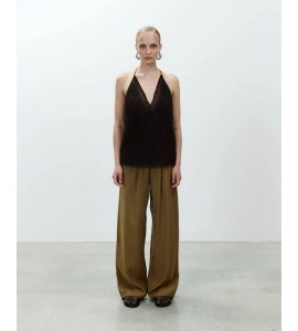 ALYSI 116119/P6045 PANTALONE PALAZZO OLIO