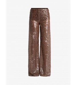 JIJIL JPE26PA204.0RT0035/0005 PANTALONE PAILLETTES BROWN