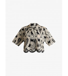 JIJIL JPE26CA148.0PZ0023/0266 CAMICIA NERO/AVO