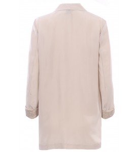 ALYSI 116808/P6003 BLAZER seta MONOPETTO gesso