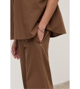 OTTOD'AME DP9741-2 PANTALONI GUENDA CIOCCOLATO