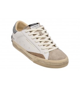 CRIME uomo 19050PP8.10 DISTRESSED LO stone grey