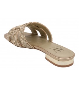 ALBANO VANITY AV7028 ciabatta strass platino