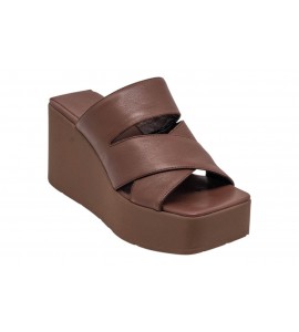 VIC MATIE' 1K5450D_K10C070338 Mules con zeppa ebano