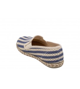 PUCHITOS BAMBINO 9400-22 REJILLA RAYAS JEANS