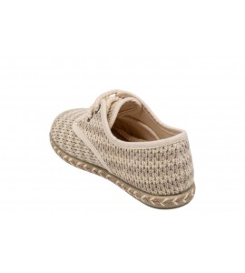 PUCHITOS BAMBINO 9500-22 REJILLA RAYAS TABACO