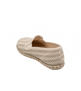 PUCHITOS BAMBINO 9400-22 REJILLA RAYAS TABACO