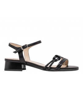 NERO GIARDINI sandalo flat E615731D/100 NAPPA PAND. NERO