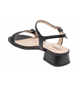 NERO GIARDINI sandalo flat E615731D/100 NAPPA PAND. NERO