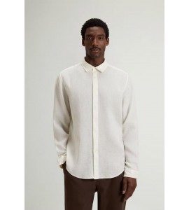 WOOLRICH camicia lino CFWOSI2013MRUT5284/8270 artic white