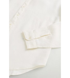 WOOLRICH camicia lino CFWOSI2013MRUT5284/8270 artic white