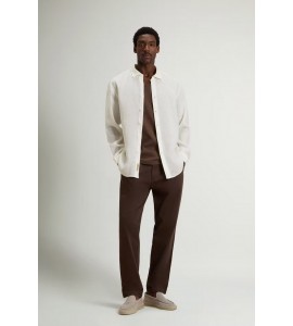 WOOLRICH camicia lino CFWOSI2013MRUT5284/8270 artic white