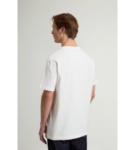 WOOLRICH T-SHIRT COTONE CFWOTE2012MRUT5334/8270 WHITE