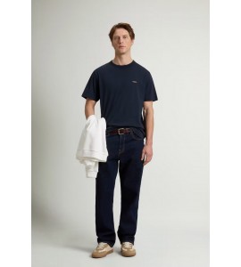 WOOLRICH T-SHIRT COTONE CFWOTE2012MRUT5334/3989 MELTON BLUE