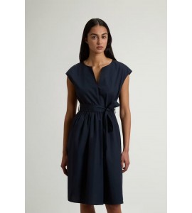 WOOLRICH VESTITO POPELINE COTONE CFWWDR2028FRUT3944/3989 BLUE