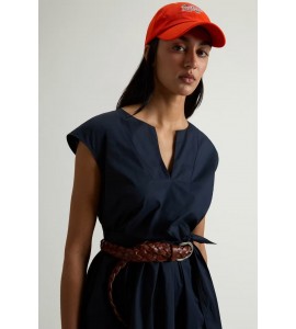 WOOLRICH VESTITO POPELINE COTONE CFWWDR2028FRUT3944/3989 BLUE