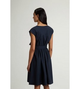 WOOLRICH VESTITO POPELINE COTONE CFWWDR2028FRUT3944/3989 BLUE