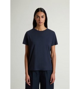WOOLRICH CFWWTE2014FRUT5293/3989 T-SHIRT MELTON BLUE