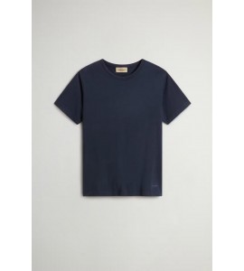 WOOLRICH CFWWTE2014FRUT5293/3989 T-SHIRT MELTON BLUE