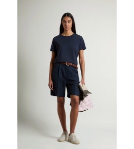 WOOLRICH CFWWTE2014FRUT5293/3989 T-SHIRT MELTON BLUE