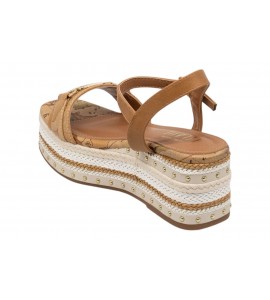 ALVIERO MARTINI sandalo con zeppa 1397/662A/0970 TOBACCO
