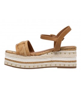 ALVIERO MARTINI sandalo con zeppa 1397/662A/0970 TOBACCO