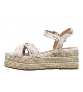 ALVIERO MARTINI sandalo con zeppa 1399/9752/0900 WHITE