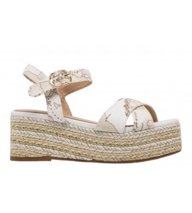 ALVIERO MARTINI sandalo con zeppa 1399/9752/0900 WHITE