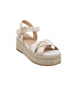 ALVIERO MARTINI sandalo con zeppa 1399/9752/0900 WHITE