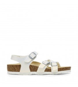 BIRKENSTOCK 1026909 KUMBA KIDS LIZARD WHITE