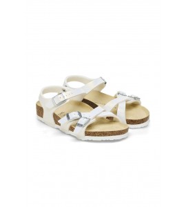 BIRKENSTOCK 1026909 KUMBA KIDS LIZARD WHITE