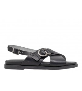 NERO GIARDINI sandalo basso E615933D/100 TAMIGI NERO