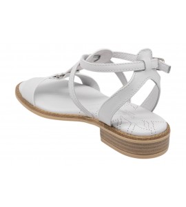 NERO GIARDINI sandalo basso E615895/707 LOIRA BIANCO
