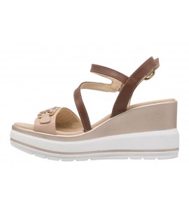 NERO GIARDINI sandalo con zeppa E615952D/614 ARMENIA CIPRIA