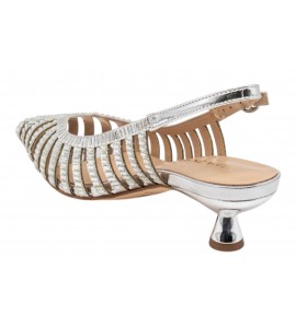 ALMA EN PENA slingback V265200 MIRROW SILVER